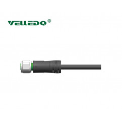 Соединитель для распределительной коробки VELLEDQ M12-F12T10-3.0PUR/BK