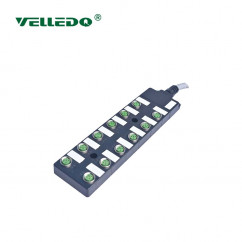 Распределительная коробка VELLEDQ M12-A3-12K4P-5.0PVC/GY
