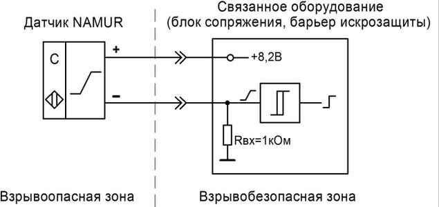 Схема датчика namur